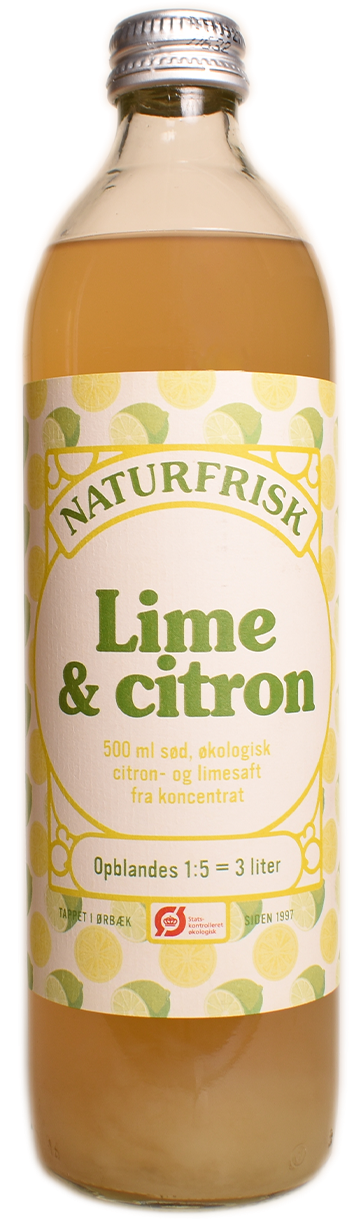 Lime- & Citron saft 50 cl Økologisk